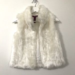Epic Threads Faux Fur Vest for Girls size Large